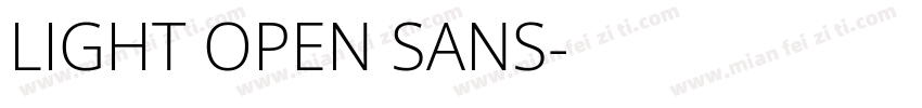 LIGHT OPEN SANS字体转换